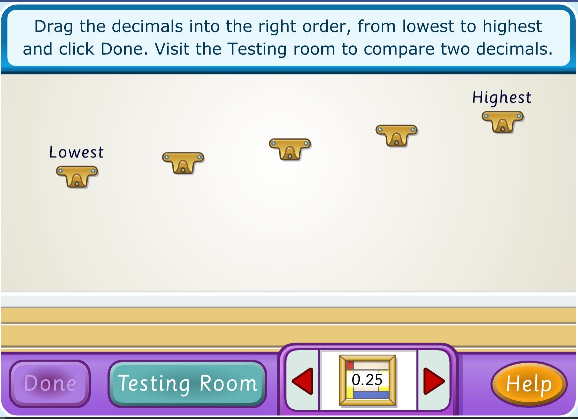 Decimals Game Challenge